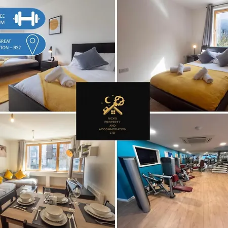 Apartment Stylish 2br Flat - Free Gym - Contractors